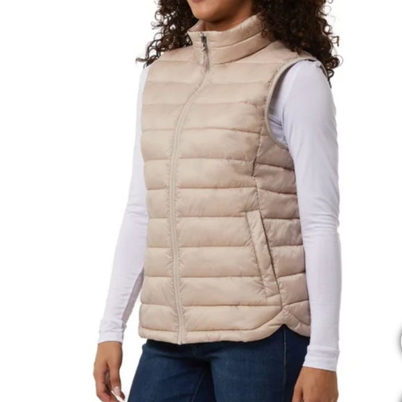 32 Degrees Ladies' Vest Zippered Hand PocketsSoft Hand FeelCenter, Front Zip - Picture 4 of 5